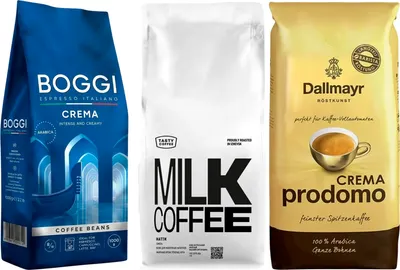 Набор кофе в зернах Tasty Coffee  Натти + Boggi Crema + Dallmayr Crema Prodomo (3x1кг)
