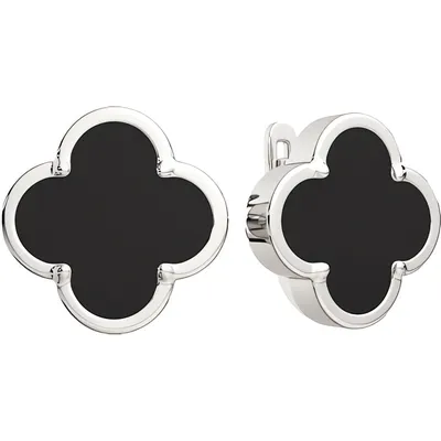 Серьги из серебра ZORKA 03G91170.ZZ (с ониксами)