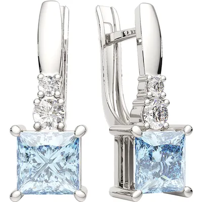 Серьги из серебра ZORKA 03S40181.ZZ (с топазами и фианитами)