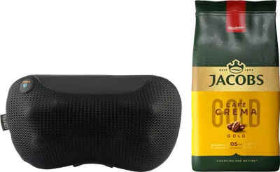 Подарочный набор Comtek 2028 + Кофе Jacobs Crema (1кг, подушка черная)