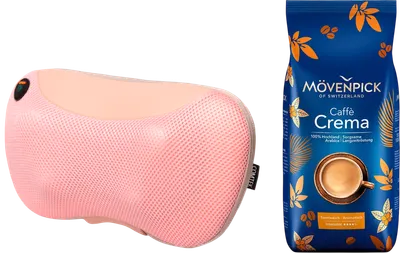 Подарочный набор Comtek 2028 + Кофе Movenpick of Switzerland Caffe Crema (1кг, подушка розовая)