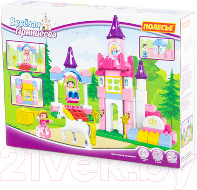 Конструктор Полесье Веселая принцесса Макси / 77691 (86эл)