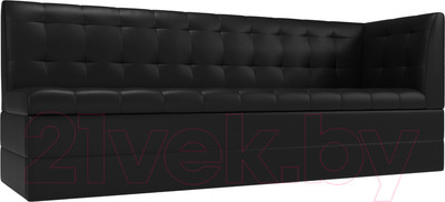 Скамья кухонная мягкая Лига Диванов Бриз 209 / 100389 правый (экокожа, черный)