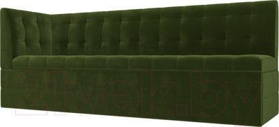 Скамья кухонная мягкая Лига Диванов Бриз 209 / 100379 левый (вельвет, зеленый)