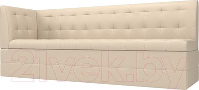 Скамья кухонная мягкая Лига Диванов Бриз 209 / 100386 левый (экокожа, бежевый)