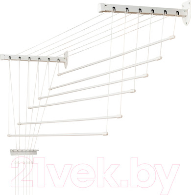 Сушилка для белья Comfort Alumin Group Лифт универсальное крепление 6x140см (сталь/белый)