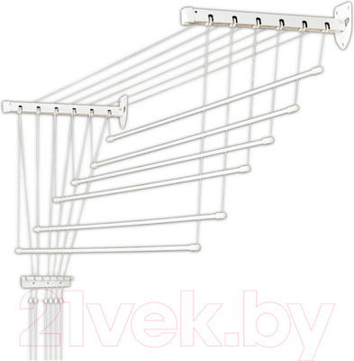 Сушилка для белья Comfort Alumin Group Лифт универсальное крепление 6x110см (алюминий/белый)