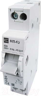 Переключатель КС МП-63 1P 32А / 98601