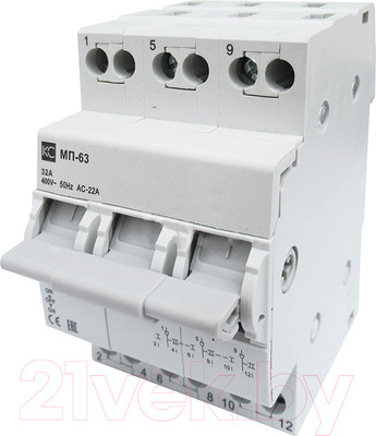 Переключатель КС МП-63 3P 32А / 98603