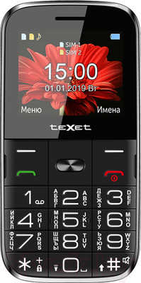 Мобильный телефон Texet TM-B227 (черный)