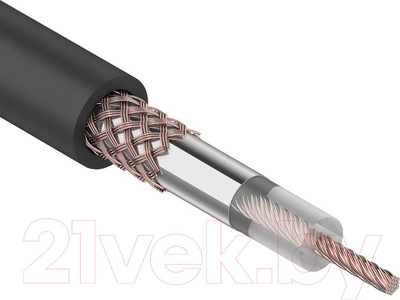 Кабель Rexant RG-58 A-U / 01-2003 (100м, черный)