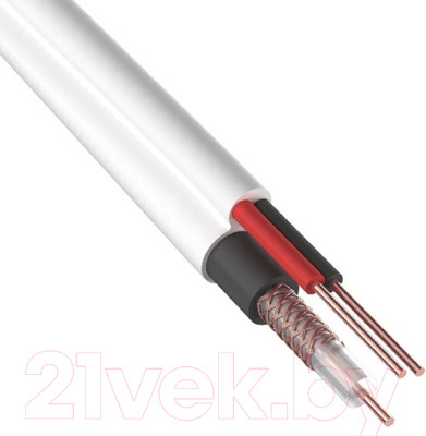 Кабель Rexant ККСВ-В + 2х0.5 / 01-4003 (305м, белый)