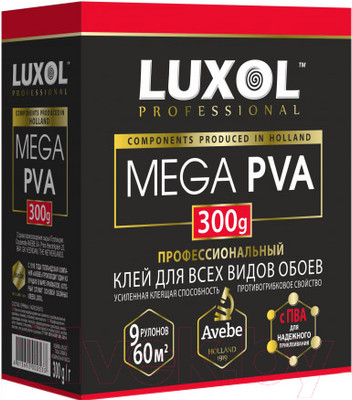Клей для обоев Luxol Mega PVA (300г)
