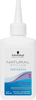 Средство для химической завивки Schwarzkopf Professional Natural Styling hydrowave Glamour 0 Perm Lotion (80мл)