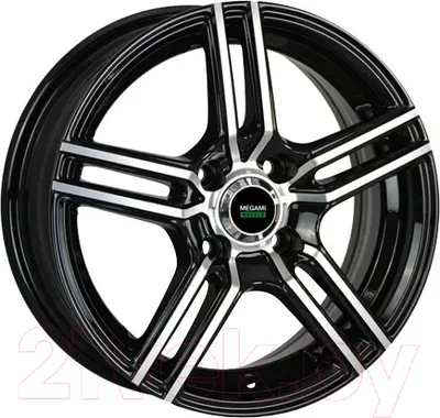 Литой диск Megami MGM-1 14x5.5 4x100мм DIA 56.6мм ET 39мм BKF