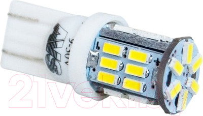 Комплект автомобильных ламп AVS T100 A07037S (2шт, белый)