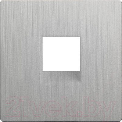 Лицевая панель Werkel WL09-RJ-11-CP / a041448 (серебряный рифленый)