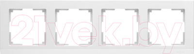 Рамка для выключателей и розеток Werkel WL04-Frame-04 / a028924 (белый)