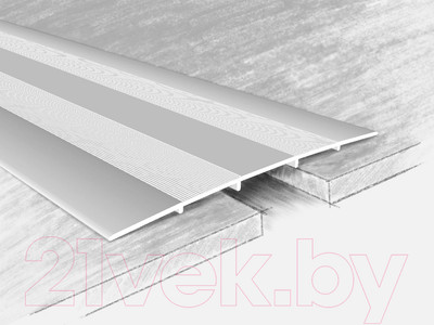 Порог КТМ-2000 10-01 Т 1.8м (серебристый)