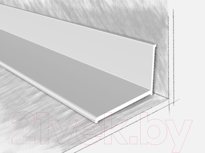 Профиль декоративный КТМ-2000 2212-01 К 0.9м (серебристый)