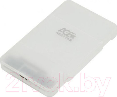 Бокс для жесткого диска AgeStar 3UBCP3 (белый)