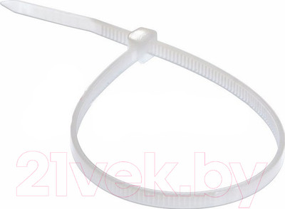 Стяжка для кабеля Rexant 07-0302 (100шт, белый)