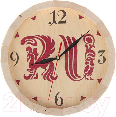 Часы для бани СаунаОпт Бочонок ЧДБ