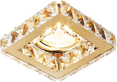 Точечный светильник Ambrella K110 CL/G MR16 (золото/прозрачный хрусталь)
