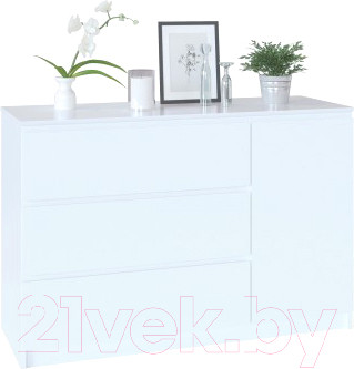 Тумба Сокол-Мебель Т-3Р (белый)
