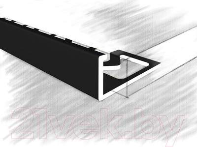 Профиль декоративный КТМ-2000 229-05 М 2.7м (черный)