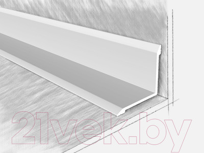 Профиль декоративный КТМ-2000 2626-01 М 2.7м (серебристый)