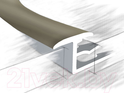 Профиль декоративный КТМ-2000 314-06 Т-образный М 2.7м (шампань)