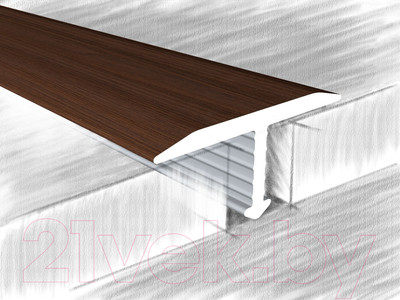 Порог КТМ-2000 318-310 М 2.7м (орех темный)