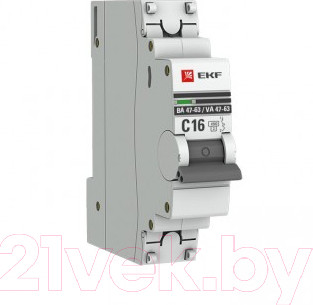 Выключатель автоматический EKF PROxima ВА 47-63 1Р 40А (C) / mcb4763-1-40C-pro