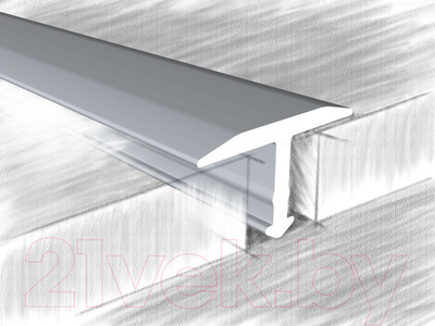 Профиль декоративный КТМ-2000 324-01 Т-образный М 2.7м (серебристый)