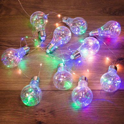 Светодиодная гирлянда Neon-Night Ретро-лампы 303-079 (3м, мультиколор)