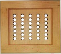 Решетка вентиляционная для бани СаунаОпт Малая РВ Ольха