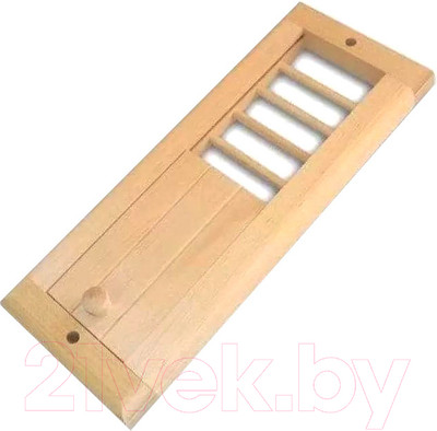 Решетка вентиляционная для бани СаунаОпт С задвижкой В3