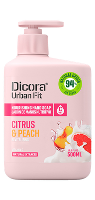 Мыло жидкое Dicora Citrus & Peach с витамином С (500мл)