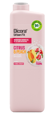 Гель для душа Dicora Citrus & Peach с витамином С (750мл)