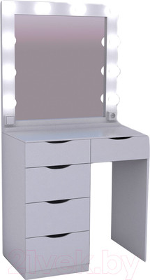 Туалетный столик с зеркалом Мир Мебели SV-02R с подсветкой