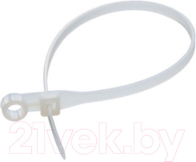 Стяжка для кабеля Rexant 07-0204 (100шт, белый)