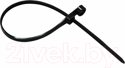 Стяжка для кабеля Rexant 07-0205 (100шт, черный)