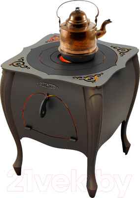 Печь-мангал ТМФ Зухра под казан (черная бронза)