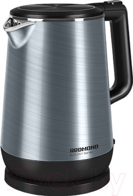 Электрочайник Redmond RK-M156 (серый/голубой)