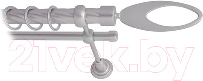 Карниз для штор Lm Decor Эллипс 178 1р витой 25мм (сатин, 2м)