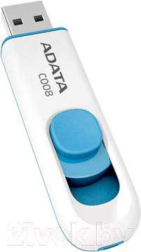 USB flash накопитель A-data C008 White-Blue 32 Gb (AC008-32G-RWE)