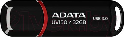 USB flash накопитель A-data DashDrive UV150 Black 32GB (AUV150-32G-RBK)