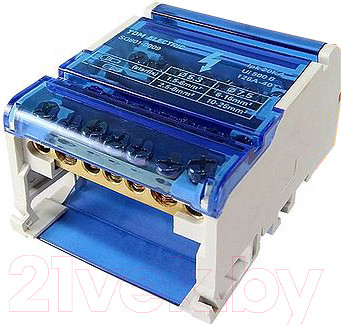 Шина нулевая в корпусе TDM SQ0801-0009