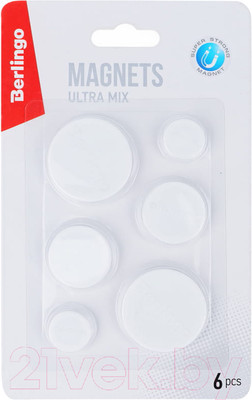 Набор магнитов Berlingo Ultra SMm 05020 (20мм-2шт, 30мм-2шт, 40мм-2шт)